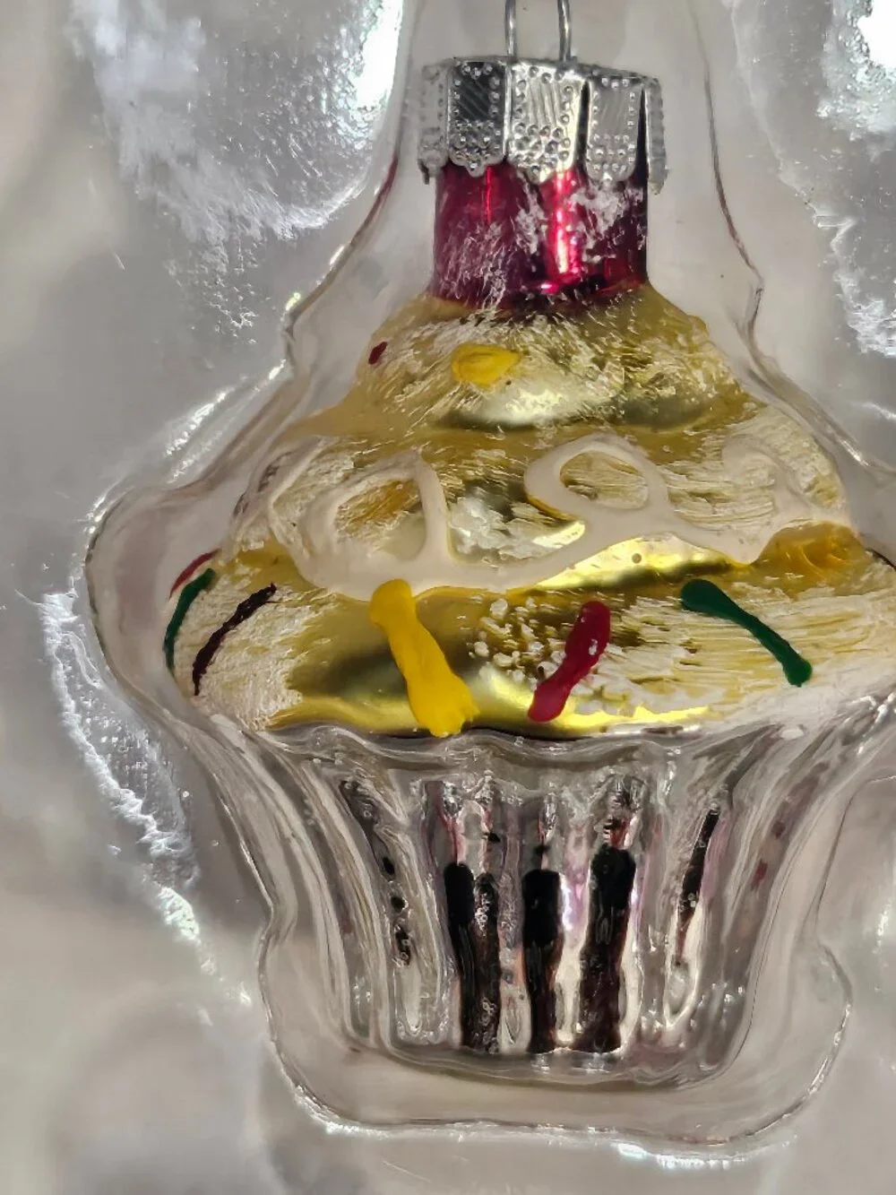 Pastel Glass Ice Cream & Cupcake Christmas Tree Ornaments Sweet Treats Set Of 9